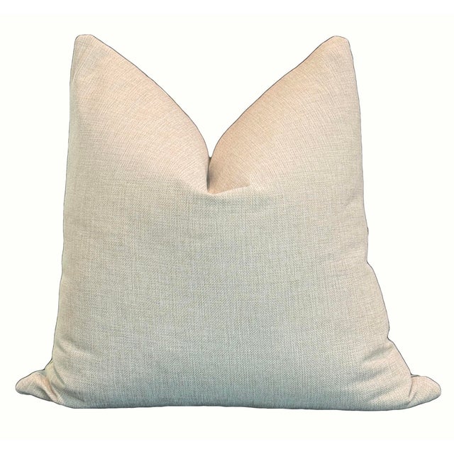 Vintage Floral Linen Pillows - A Pair For Sale - Image 4 of 4