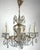 Gold Brass and Lead Crystal Chandelier from Palwa, 1960s For Sale - Image 8 of 13