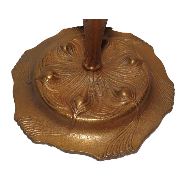 Victorian Pair of Art Nouveau Candelabra Copper Candle Holders Candlesticks For Sale - Image 3 of 4