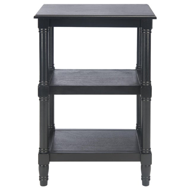 Black Cassie 3 Shelf Accent Table in Black For Sale - Image 8 of 8