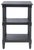 Black Cassie 3 Shelf Accent Table in Black For Sale - Image 8 of 8
