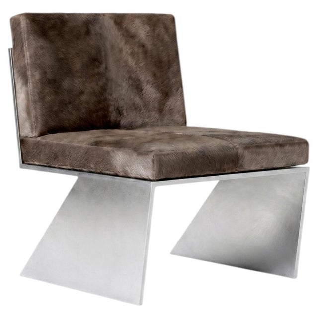Metal LV Lounge Chair in Aluminum by Pietro Franceschini For Sale - Image 7 of 7