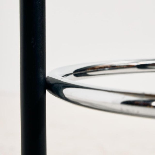 Black Bar Stool by Bruno Rey for Kusch & Co., 1970s For Sale - Image 8 of 15