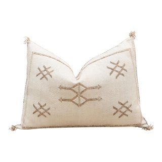 Riad Glow Silk Rug Lumbar Pillow For Sale