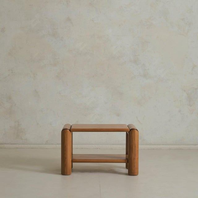 Mid-Century Modern French Elm End Table by Atelier Chauvin, 1970s - 2 Available For Sale - Image 3 of 11