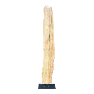 Antique Driftwood On Metal Stand