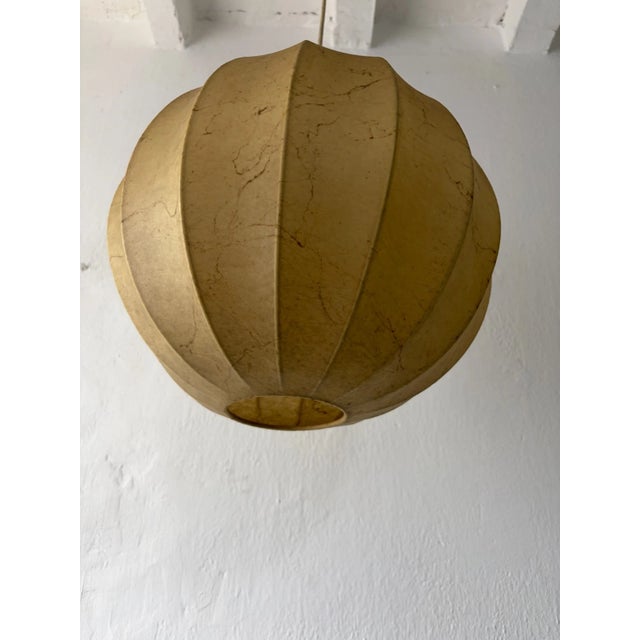 Brown Hans Bergstrom by Atelje Lyktan, Cocoon Ceiling Pendant Resin Chandelier Flos For Sale - Image 8 of 9
