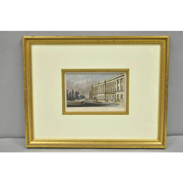 Antique "Richmond Terrace, Whitehall" Color Print by T. Shepherd, m.s Barenger For Sale - Image 12 of 12