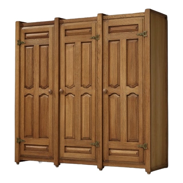 Vintage Modular Wardrobe from Guillerme & Chambron, 1970s, Set of 4 For Sale