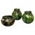 Gold Art Deco Ceramic Vessels by Erik Mornils for Nittsjö, Sweden, 1930s, Set of 3 For Sale - Image 8 of 8