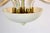 Gold Mid-Century Steel & Glass Pendant Lamp, 1960s For Sale - Image 8 of 16
