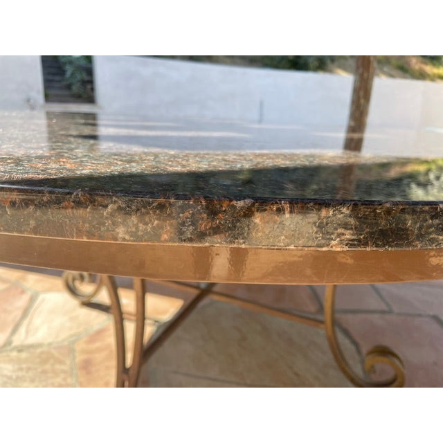 Outdoor/Indoor Granite Dining Table For Sale In Los Angeles - Image 6 of 7