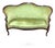 Antique Settee, Apple Green Victorian Settee For Sale