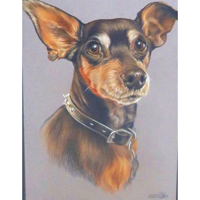Portrait of a Dog - "My Fur Kid" - Artist Signed, a Bright Addition to Any Decor! For Sale In Miami - Image 6 of 10