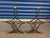 French Brass French Wrought Andirons - A Pair For Sale - Image 3 of 5