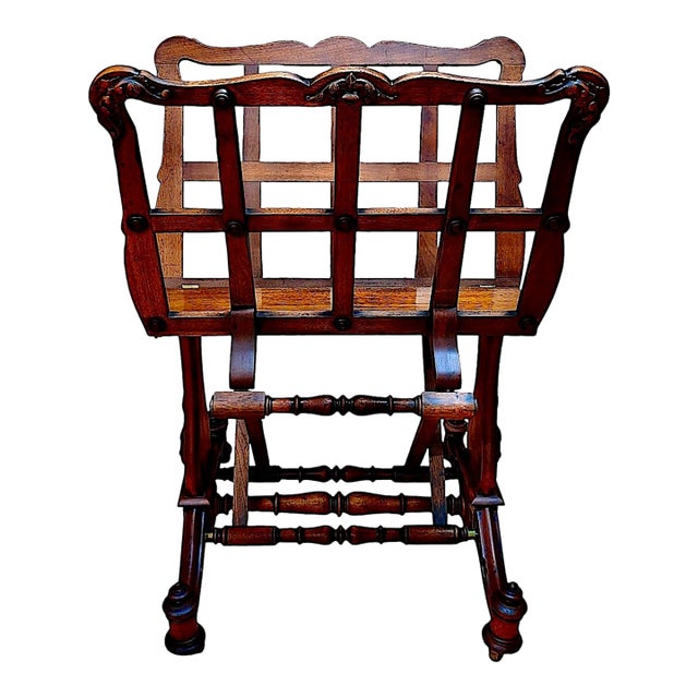 Antique Renaissance Revival Flexible Folio Stand on Casters For Sale