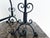 Pair of Handcrafted Italian Wrought Iron Fireplace Andirons For Sale - Image 4 of 8
