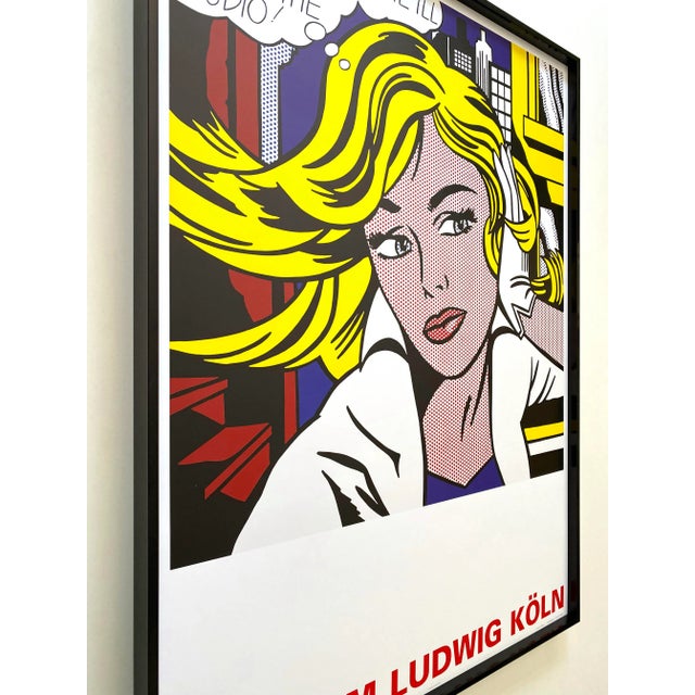 Roy Lichtenstein Fine Art Lithograph Print Framed Pop Art Museum Poster " M-Maybe " 1965 For Sale In Kansas City - Image 6 of 13