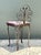 Mid 20th Century Vintage Scroll Wrought Iron Vanity Chair For Sale - Image 5 of 12