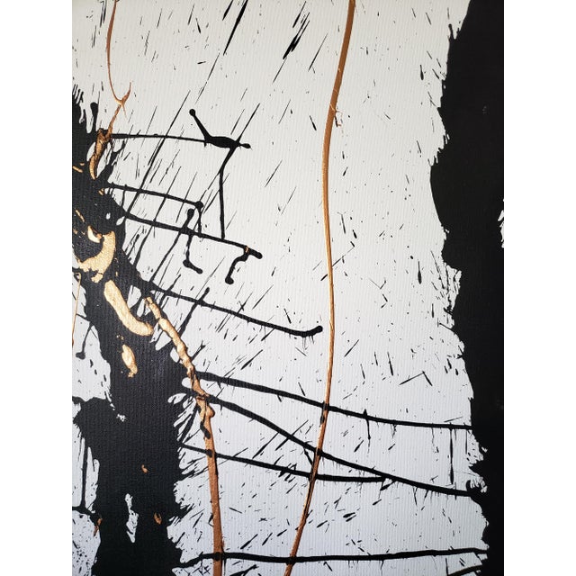 Virginia Dutton Abstract Ink and Acrylic Painting, “Torso” 2015 For Sale - Image 4 of 10