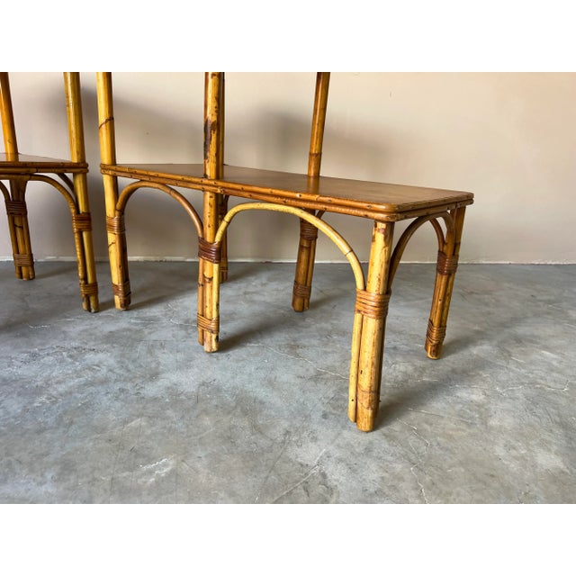 Vintage Heywood-Wakefield - Style Bamboo & Rattan Side