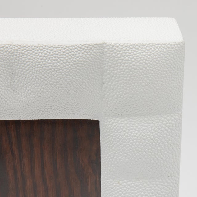 White Picture Frame 5x7” in Quilted White Shagreen by R&y Augousti For Sale - Image 8 of 8