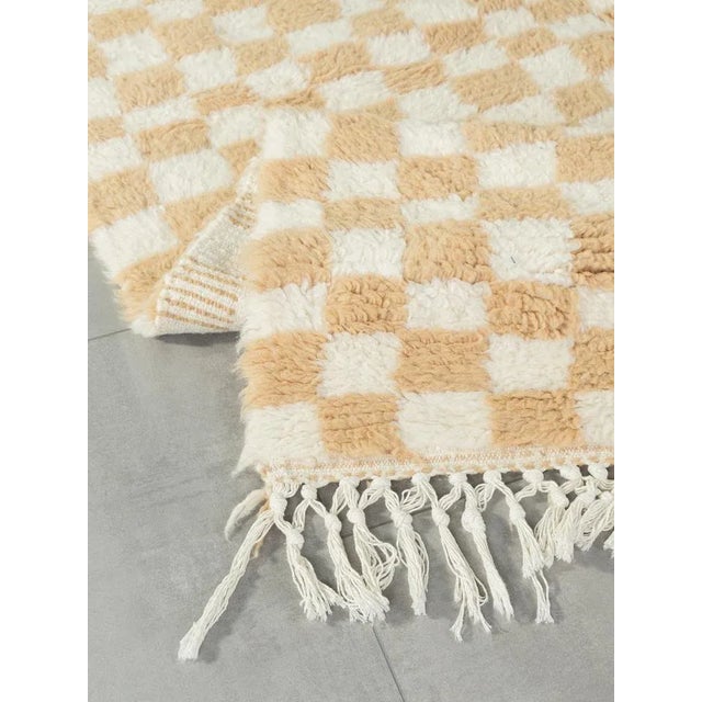 Sand Check Berber Rug, 2010s For Sale - Image 6 of 7