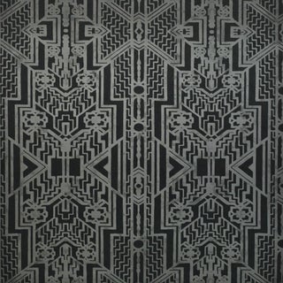 Ralph Lauren Designer Wallpaper "Brandt Geometric" Double Rolls For Sale