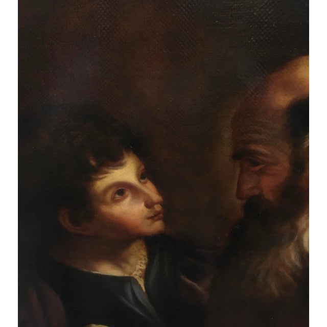 After Caravaggio, Youth and Wisdom, 2007, Oil on Canvas, Framed For Sale - Image 8 of 10