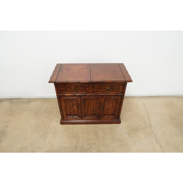 Wood Vintage American of Martinsville Flip Top Buffet Server For Sale - Image 7 of 16