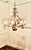 Large Italian 8-Branch Open Ceiling Chandelier in Distressed White, 1970s For Sale - Image 10 of 11