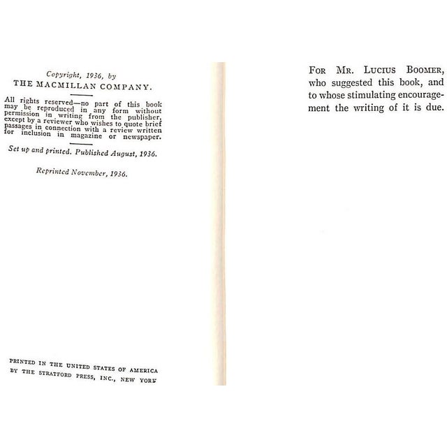 Traditional "How Do You Like New York?" 1936 McAdoo, Eva T. For Sale - Image 3 of 12