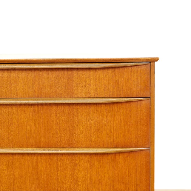 Mid-Century Modern 1960s Mid Century Tallboy Teak Dresser For Sale - Image 3 of 7
