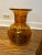 Vintage Italian Amber Tortoise Blown Glass Vases Set of 3 large; perfect on a mantle, tabletop or as we have grouped...