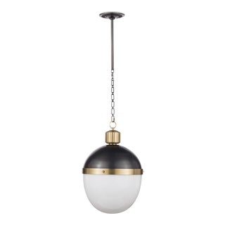 Regina Andrew Otis Pendant Large in Blackened and Natural Brass For Sale