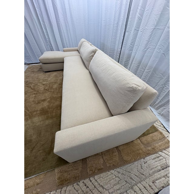 Rh Restoration Hardware Maxwell Left-Arm Bench-Cushion Chaise Sectional (Classic Depth) For Sale In Columbus - Image 6 of 18