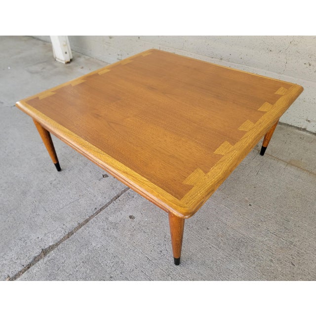 Lane Acclaim Mid-Century Modern Square Coffee Table For Sale - Image 9 of 12