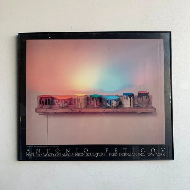 1980s Fred Dorfman Incorporated Antonio Peticov Poster, Framed For Sale - Image 12 of 12