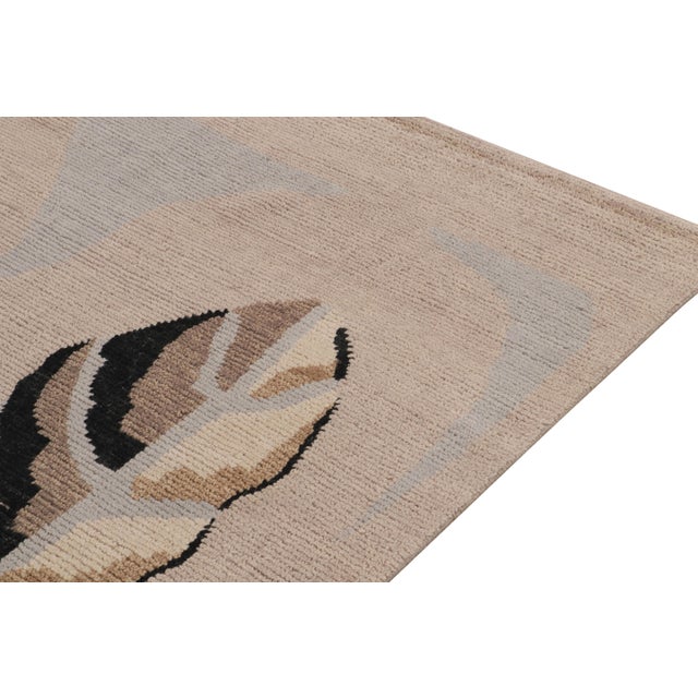 Not Yet Made - Made To Order Rug & Kilim’s Scandinavian style rug in Beige, Multicolor Floral pattern by Rug & Kilim - 6x9 For Sale - Image 5 of 6