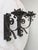 Mid 20th Century Vintage Spanish Revival Large Wrought Iron Candle Wall Sconces For Sale - Image 5 of 7