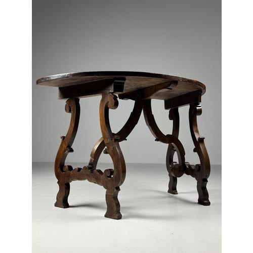 Italian Demi-Lune Tables, Set of 2 For Sale - Image 3 of 18