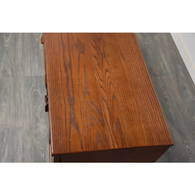 Wood Mid Century Modern Chestnut Credenza For Sale - Image 7 of 12
