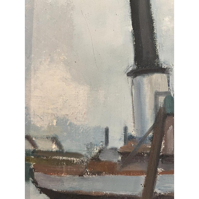 Georges Henri Chapot, Navire sur les flots, 1921, Oil on Canvas, Framed For Sale - Image 4 of 11