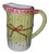 Pink and Green Ceramic Asparagus Pitcher For Sale