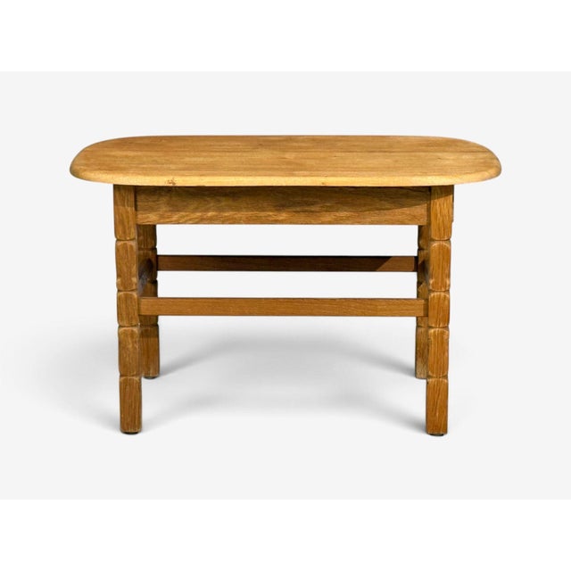 Henning Kjaernulf Style, Side Table, Oak, Denmark, 1970s For Sale - Image 9 of 11