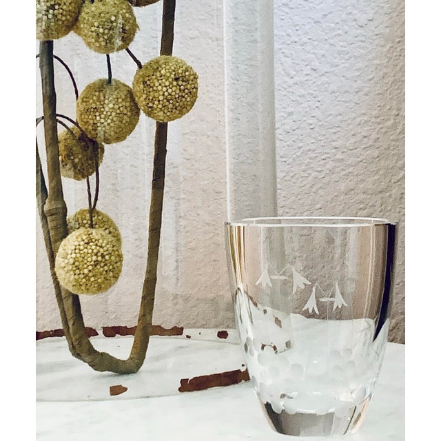 Mid 20th Century Art Deco Swedish ‘Kjellander’ Signed/Numbered, Lead Crystal Art Glass Petite Vase For Sale - Image 5 of 12