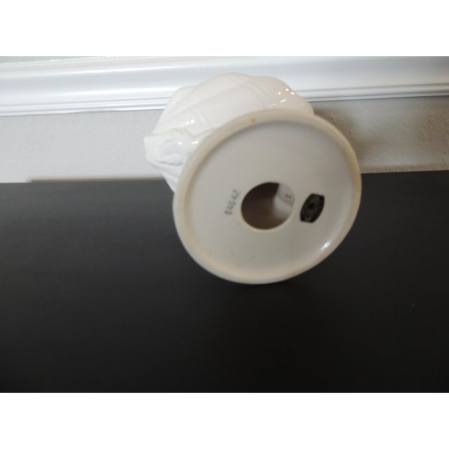 Vintage White Porcelain Asian Dolphin & Shell Soap Dish For Sale In Tampa - Image 6 of 7