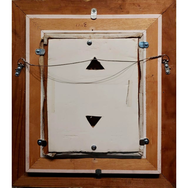 Pink Francois Gall-Young Elegant Woman in Pink at Her Vanity Desk-Oil Painting For Sale - Image 8 of 9