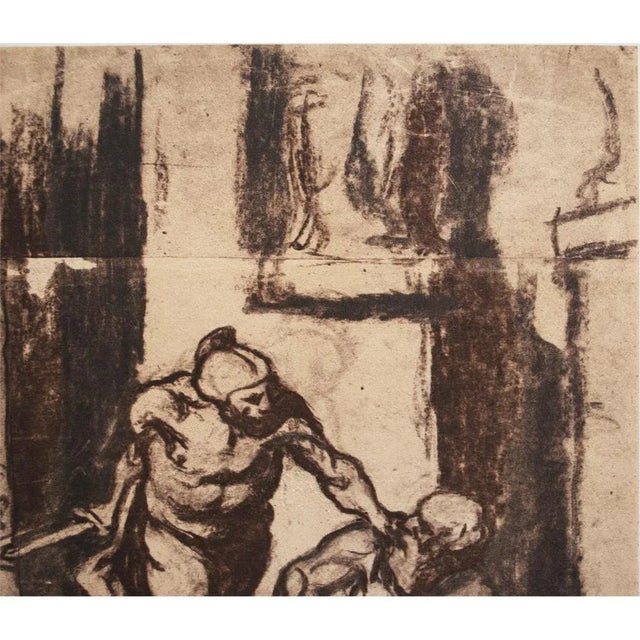 1950s 1959 After "Archimedes" by Honoré Daumier, Vintage Hungarian Photogravure For Sale - Image 5 of 10