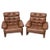 Brown Coronado Leather Armchairs for B&B Italia, 1970s, Set of 2 For Sale - Image 8 of 8